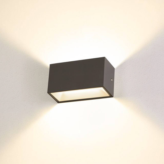 SLV Sitra LED-vegglampe ute up/down 20 antrasitt
