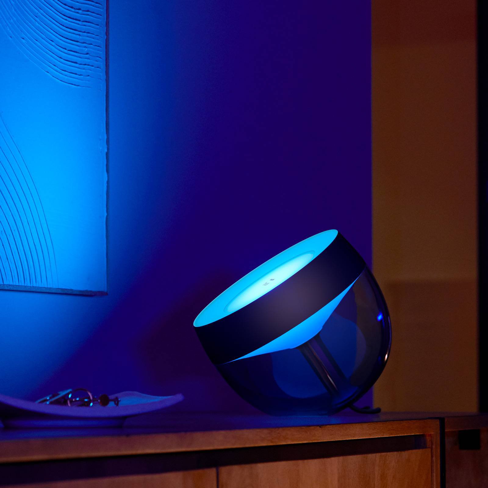 Philips Hue Iris WACA-LED-bordlampe, svart