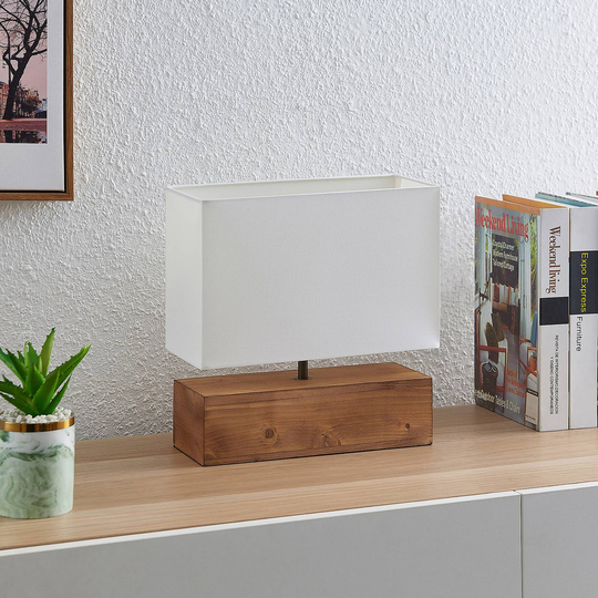 Lindby Arbin bordlampe med trefot, rektangulær