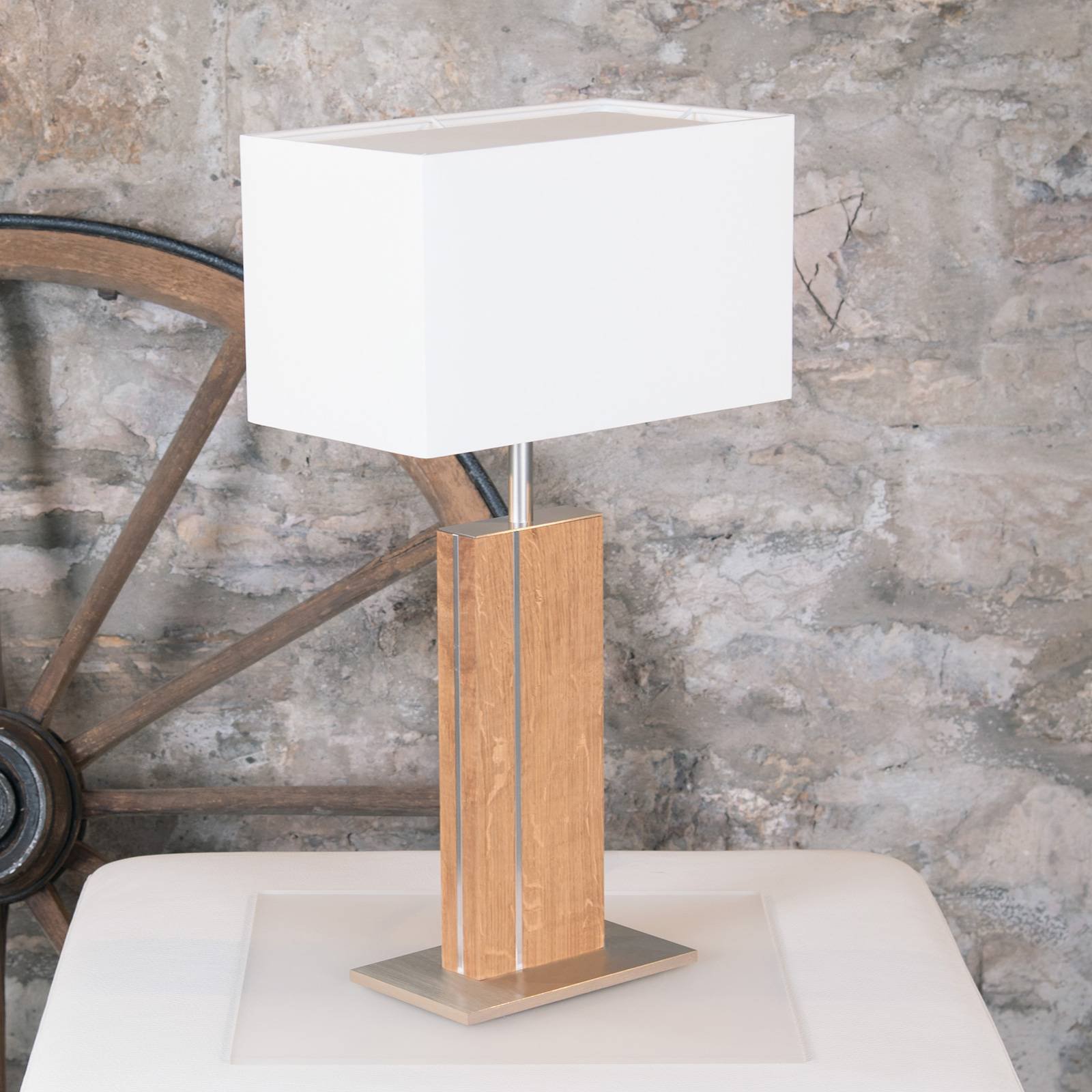 HerzBlut Miss Hilton, oljet eik, nikkel, 56 cm