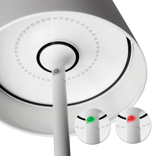 LED-gulvlampe Quint Outdoor, trådløs, hvit