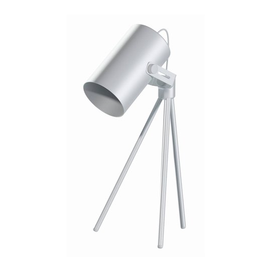 La Tuba 450 bordlampe tre bein spot, hvit