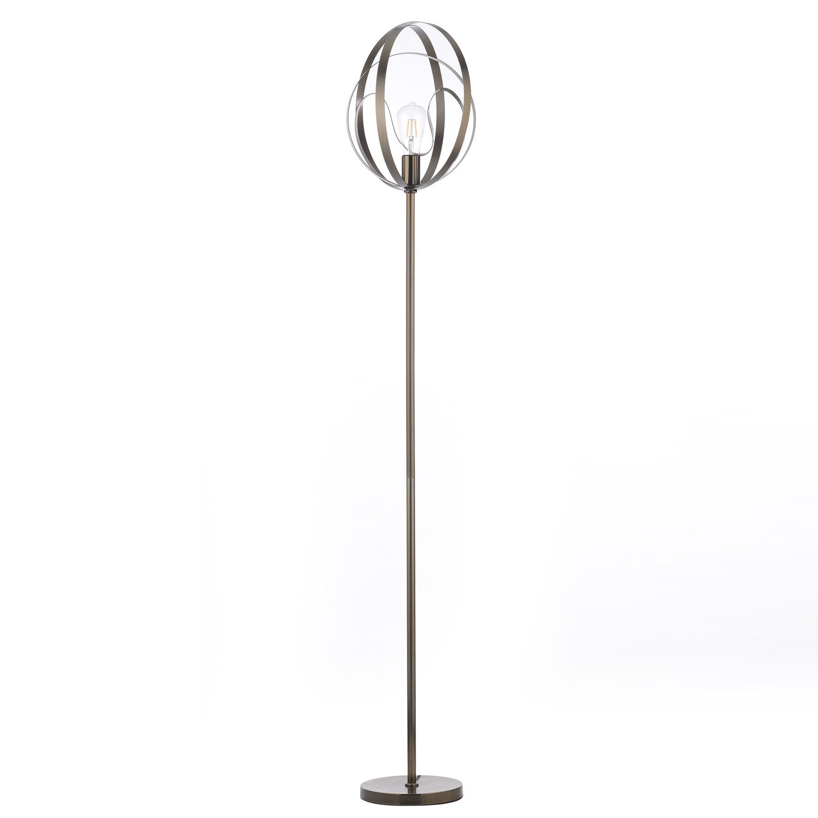 Gulvlampe Yoga med metallbånd