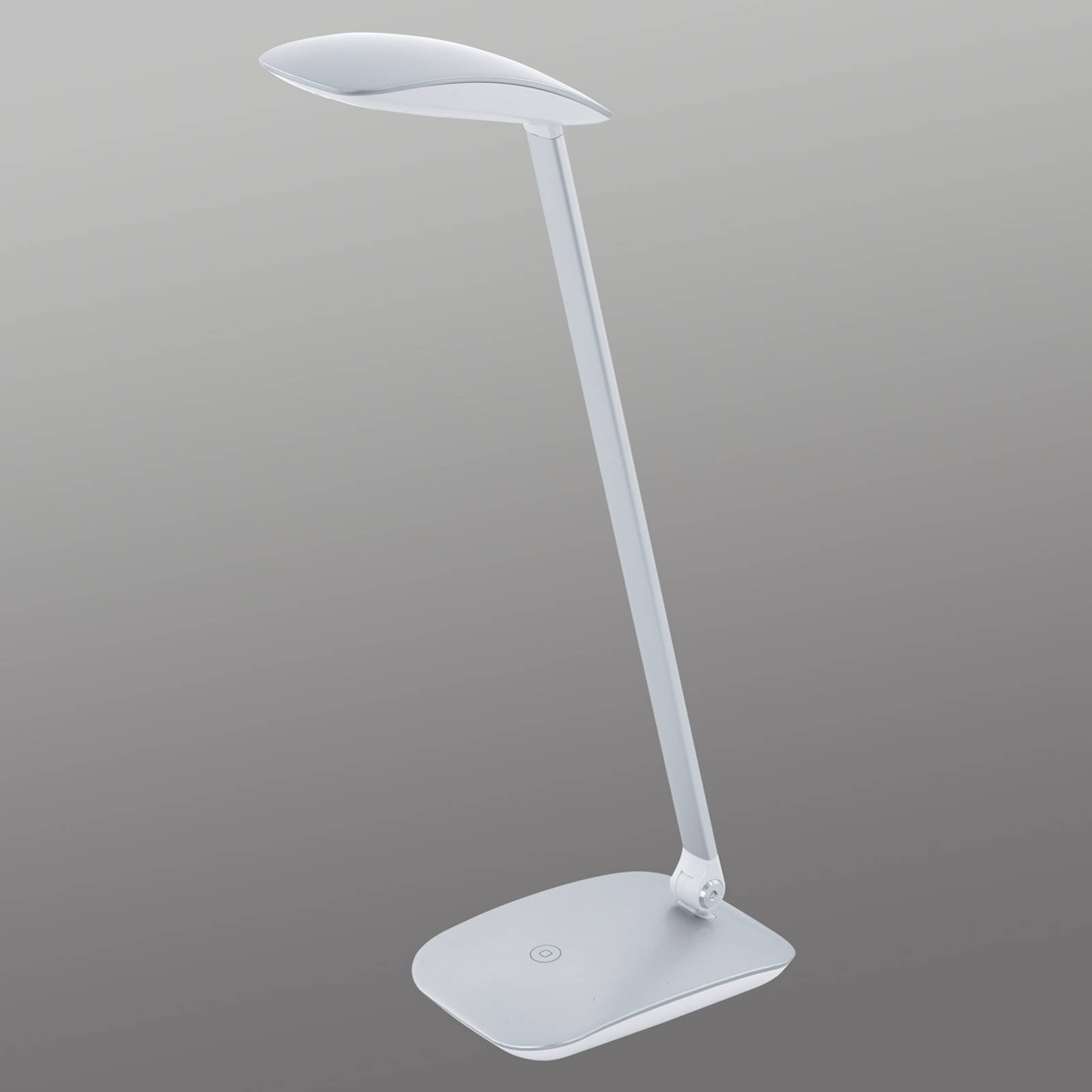 Sølv LED-skrivebordslampe Cajero m dimmer