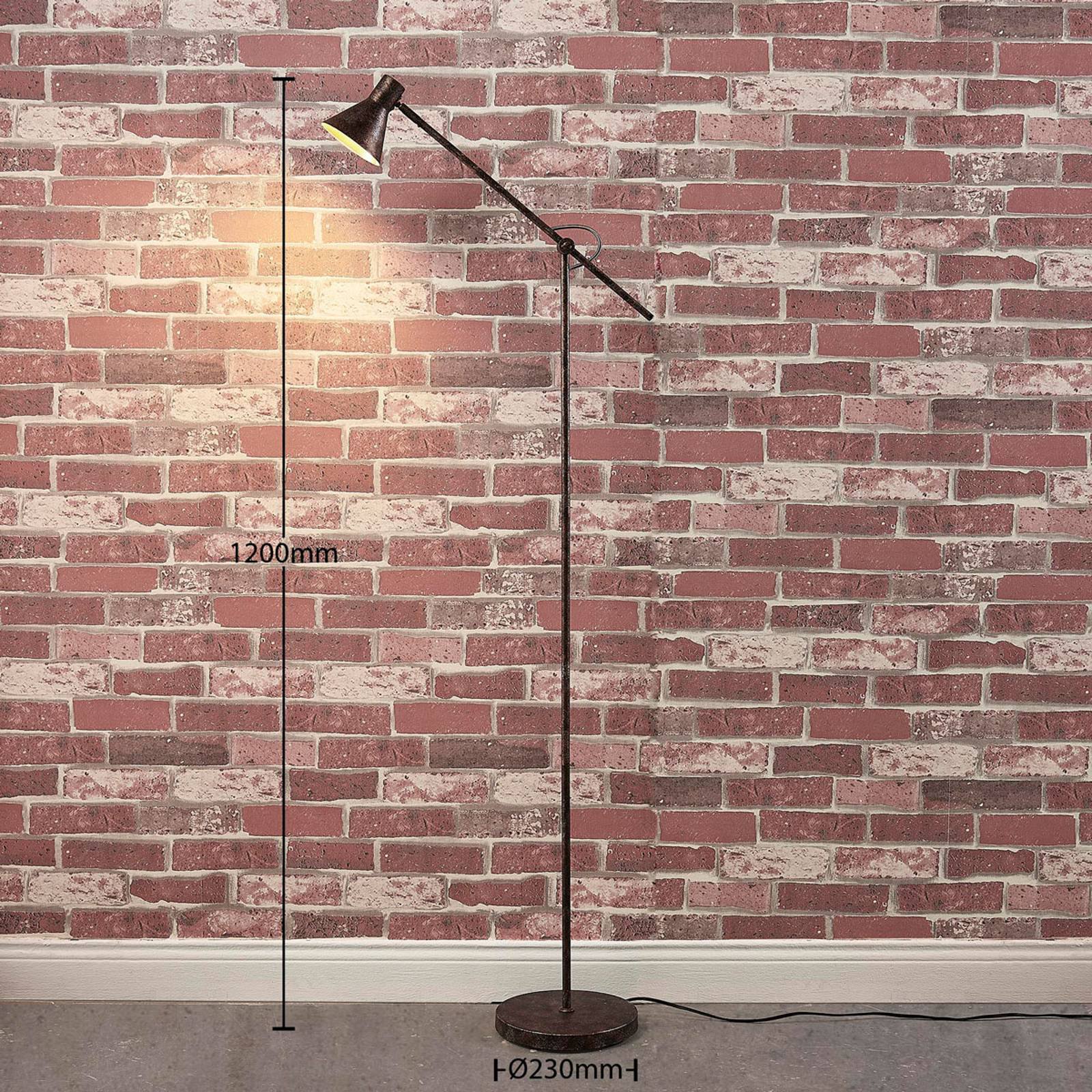 Easydim-LED-bordlampe Zera, rustfarget og gylden