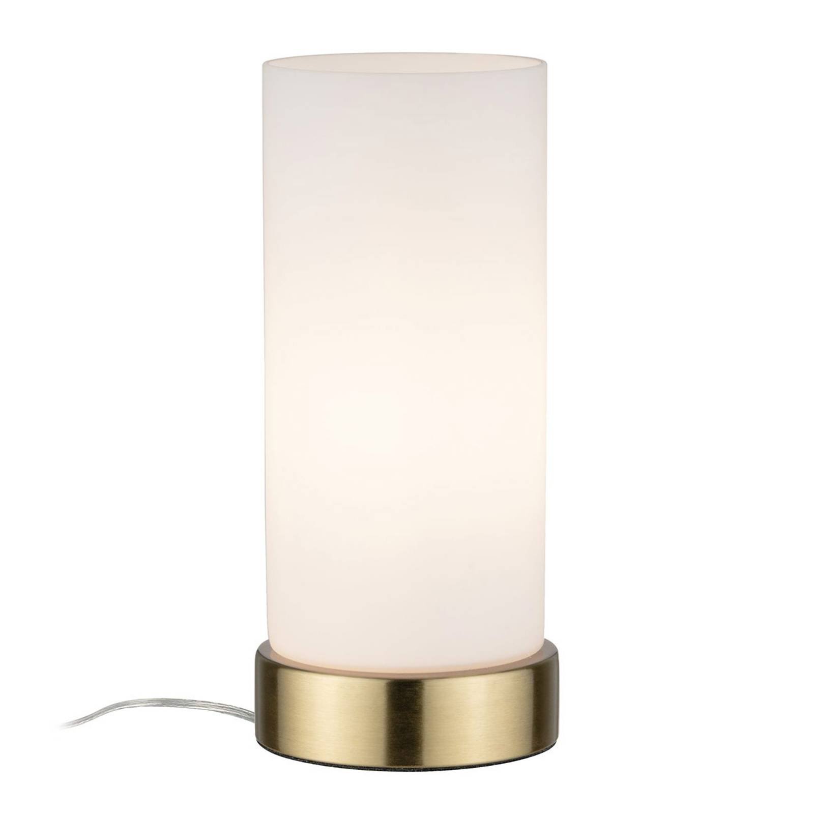 Paulmann bordlampe Pinja messing/opal