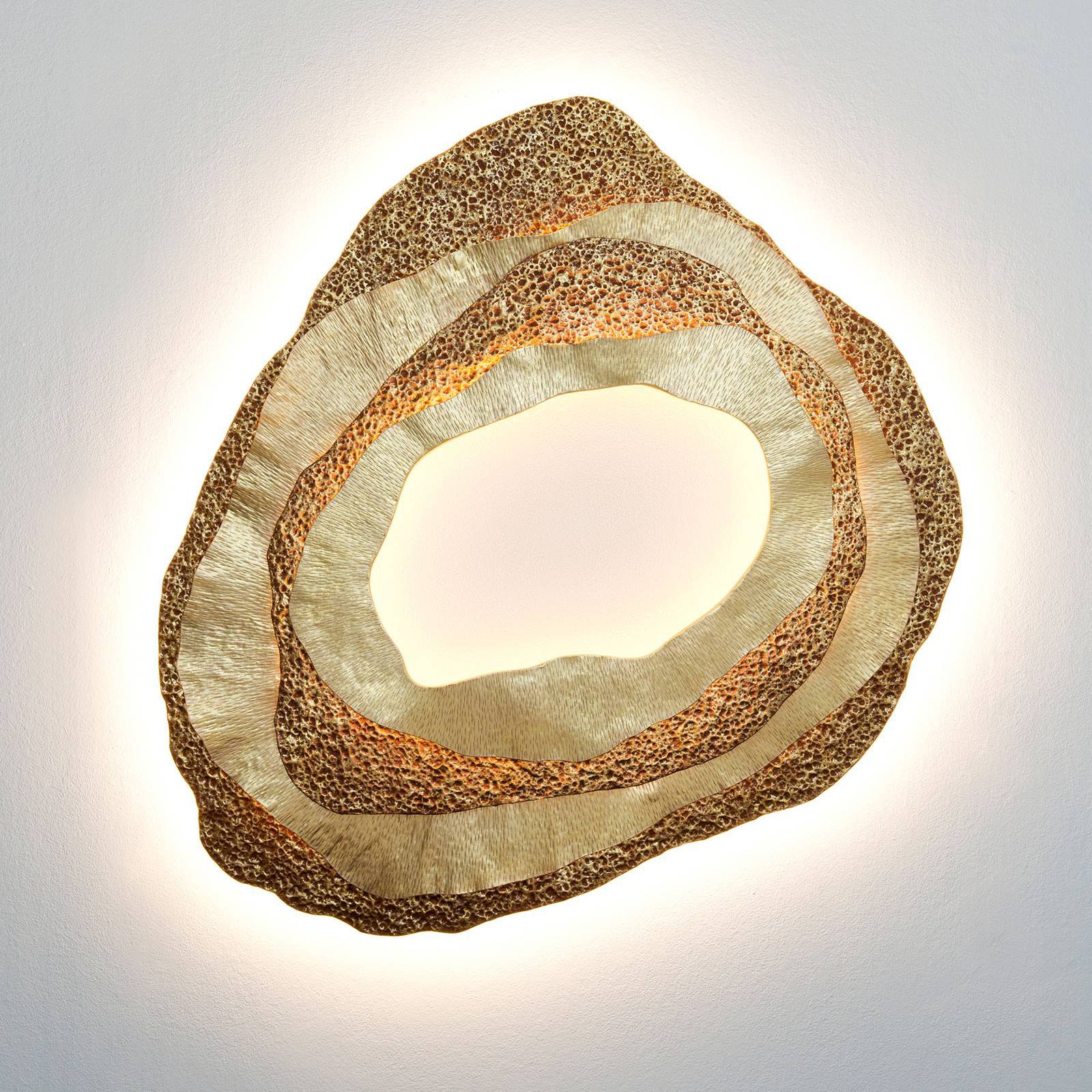 LED-vegglampe Coral, organisk utforming