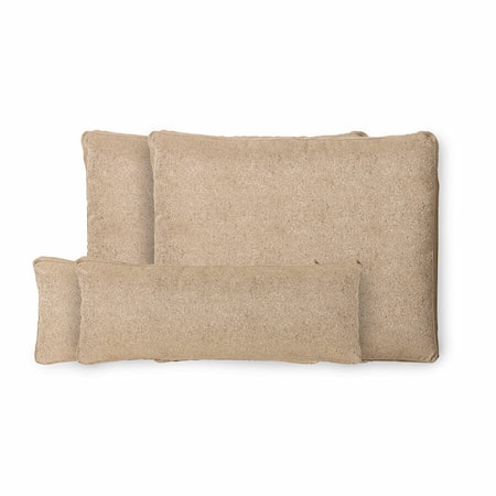 Puter til Outdoor lounge sofa Brun/hvit XL