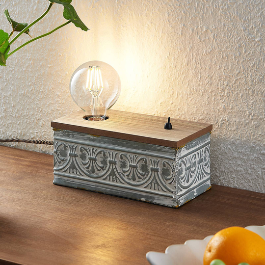 Lindby Mella bordlampe med vintage-karakter