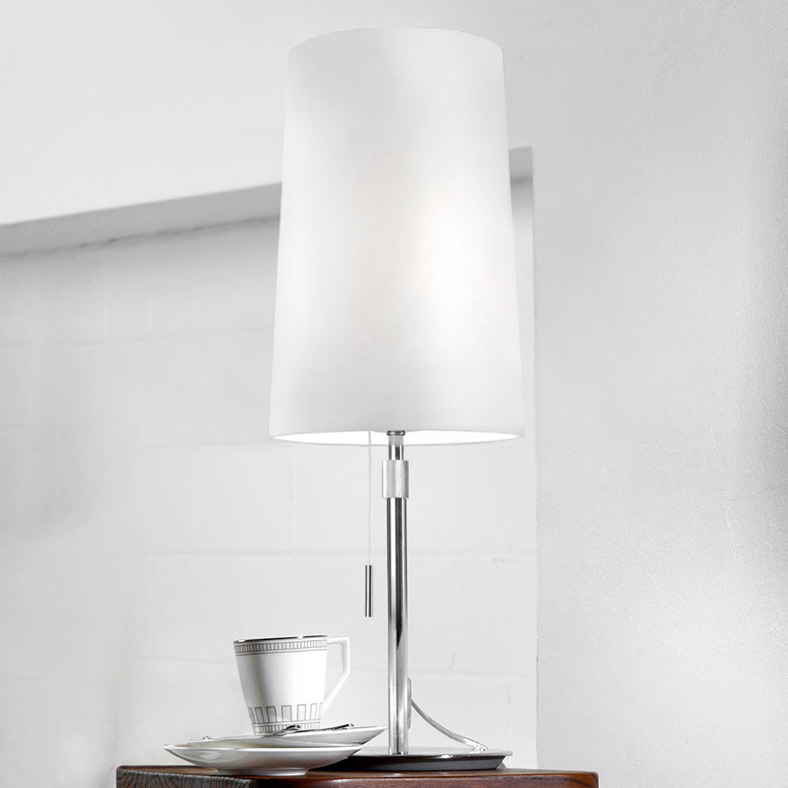 Villeroy & Boch Verona tekstil-bordlampe i hvit