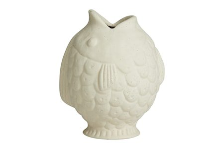 DUCIE Fish Vase S Hvit