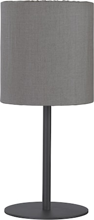 Agnar bordlampe utendørs 57 cm, brun/grå