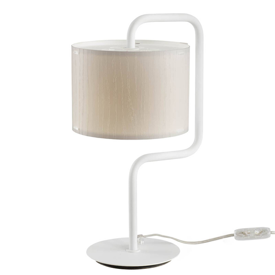 Morfeo bordlampe skjerm plast krem