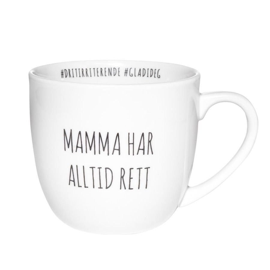 Porsgrunds Porselænsfabrik Hashtag Krus Mamma Har Alltid Rett