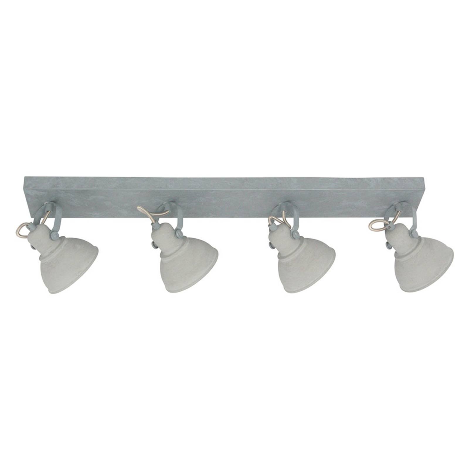 LED takspot Santo i vintage stil, 4 lyskilder