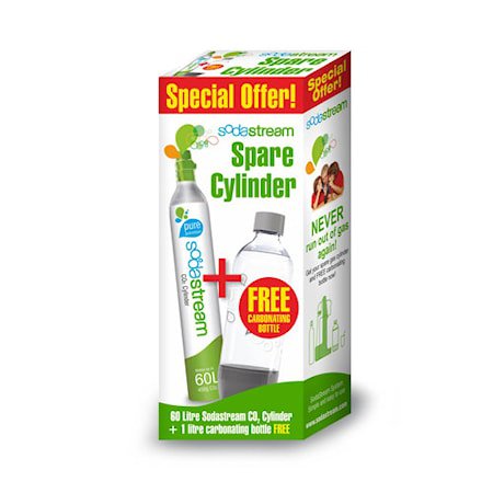 SodaStream Gasspatron 60L + PET-flaske 1 L