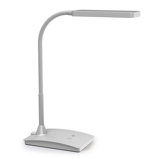 LED-bordlampe MAULpearly, CCT dimbar sølv