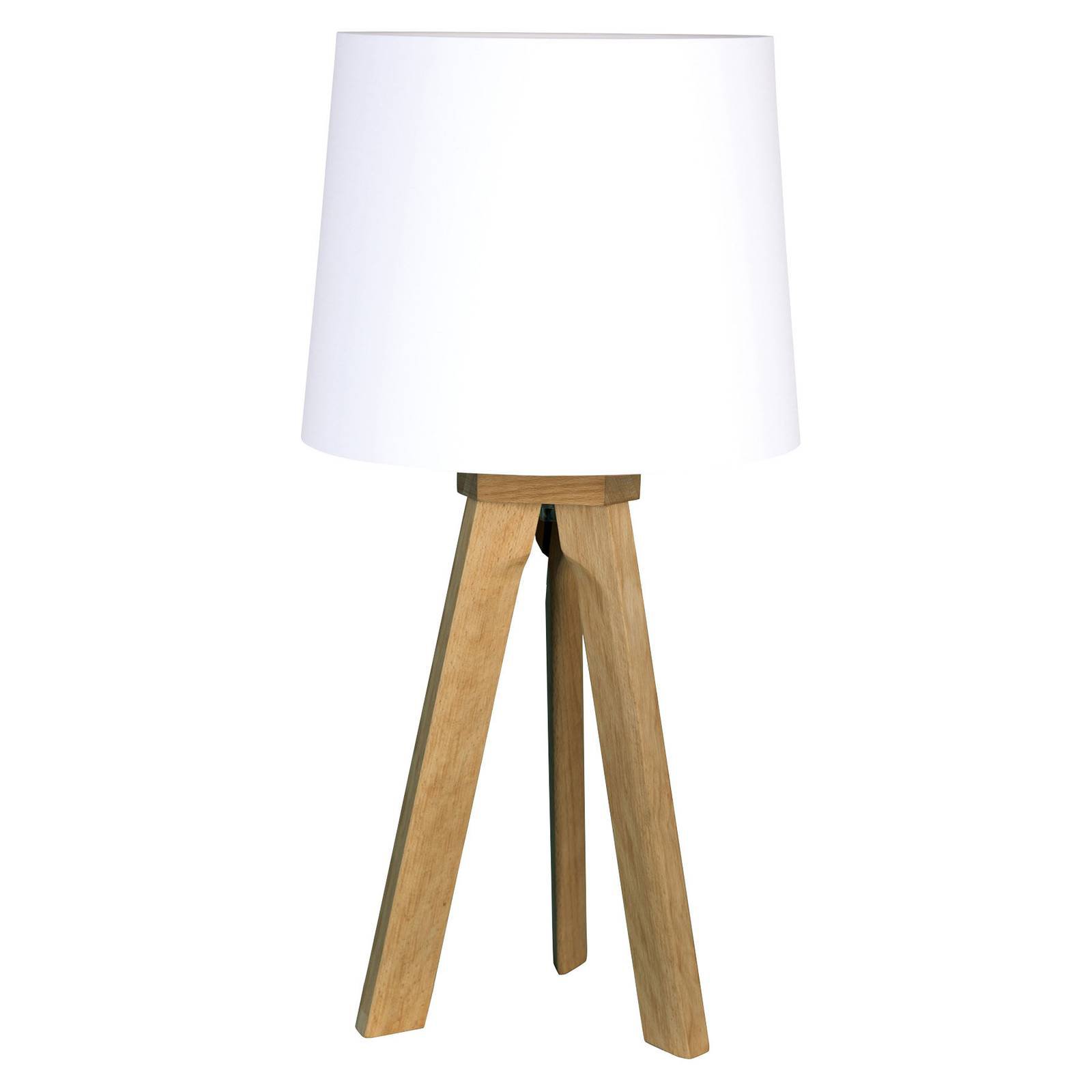 HerzBlut Tre bordlampe, oljet eik, 68 cm