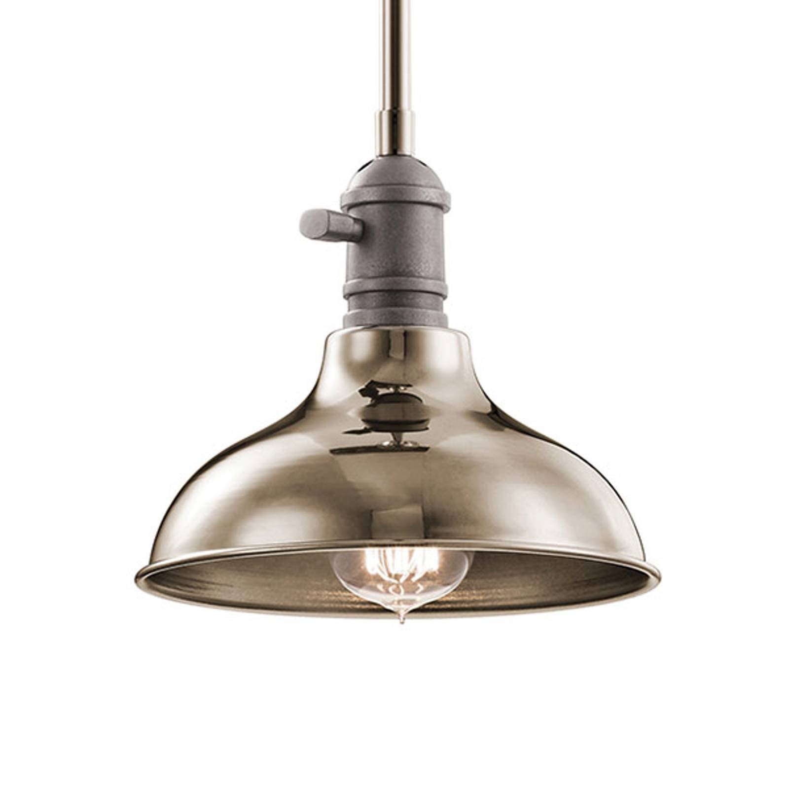 Hengelampe Cobson, Ø 20,3 cm, polert nikkel