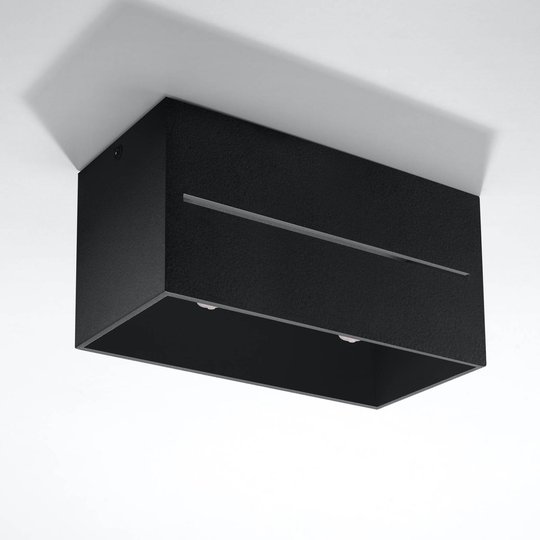Top Maxi taklampe i aluminium, svart