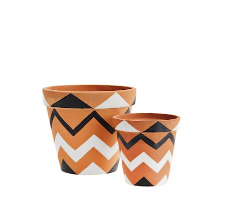 Krukke Ø 16 cm - Natur/svart