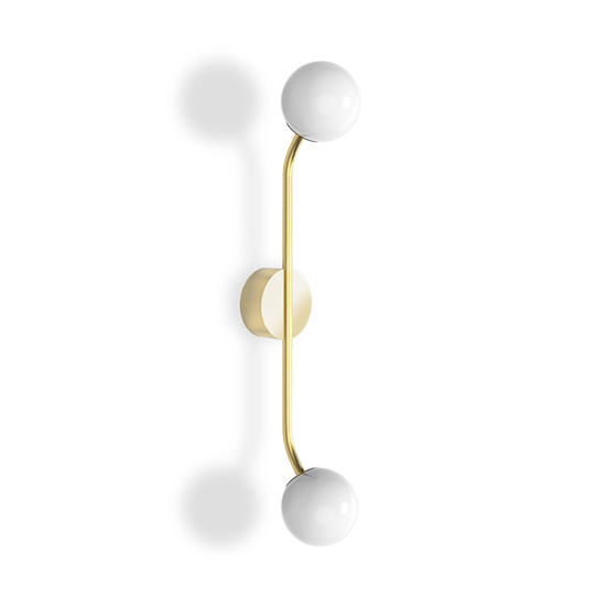 Decor Walther Pep Two vegglampe, matt gull, 2Fl