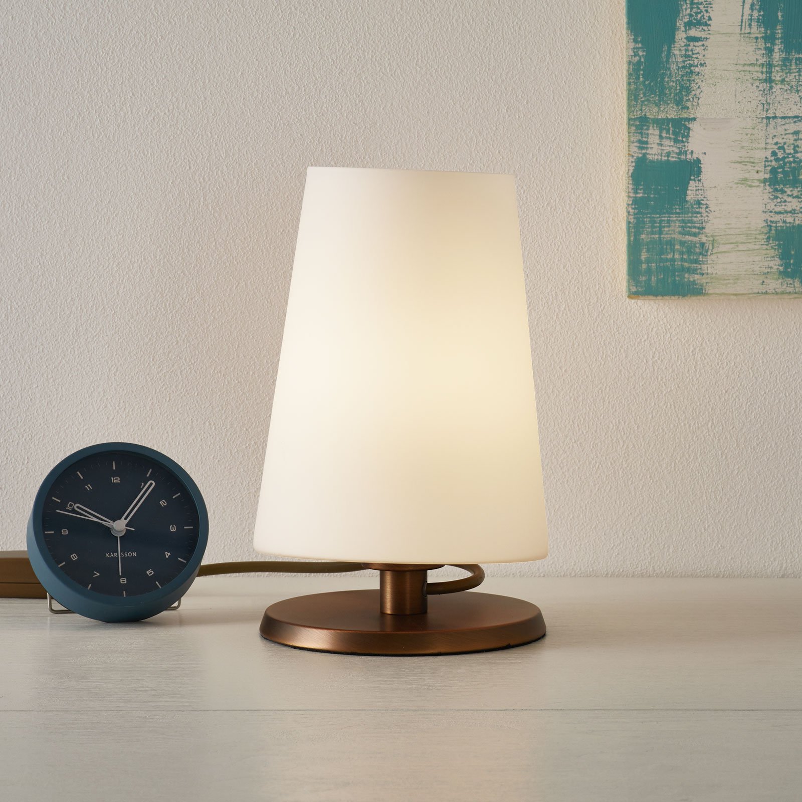 Ancilla - bordlampe med touchdimmer bronse