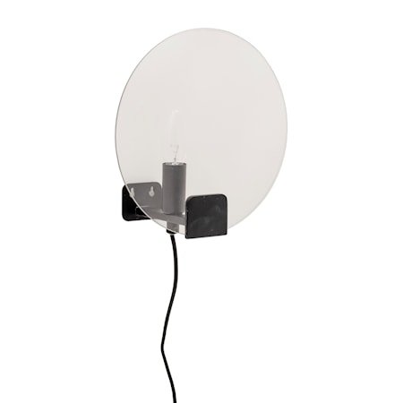 Vegglampe Black Glass