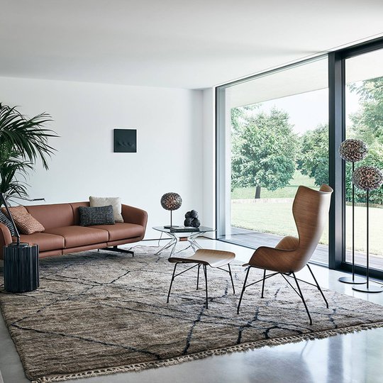 Kartell Planet LED-gulvlampe 130cm røykgrå