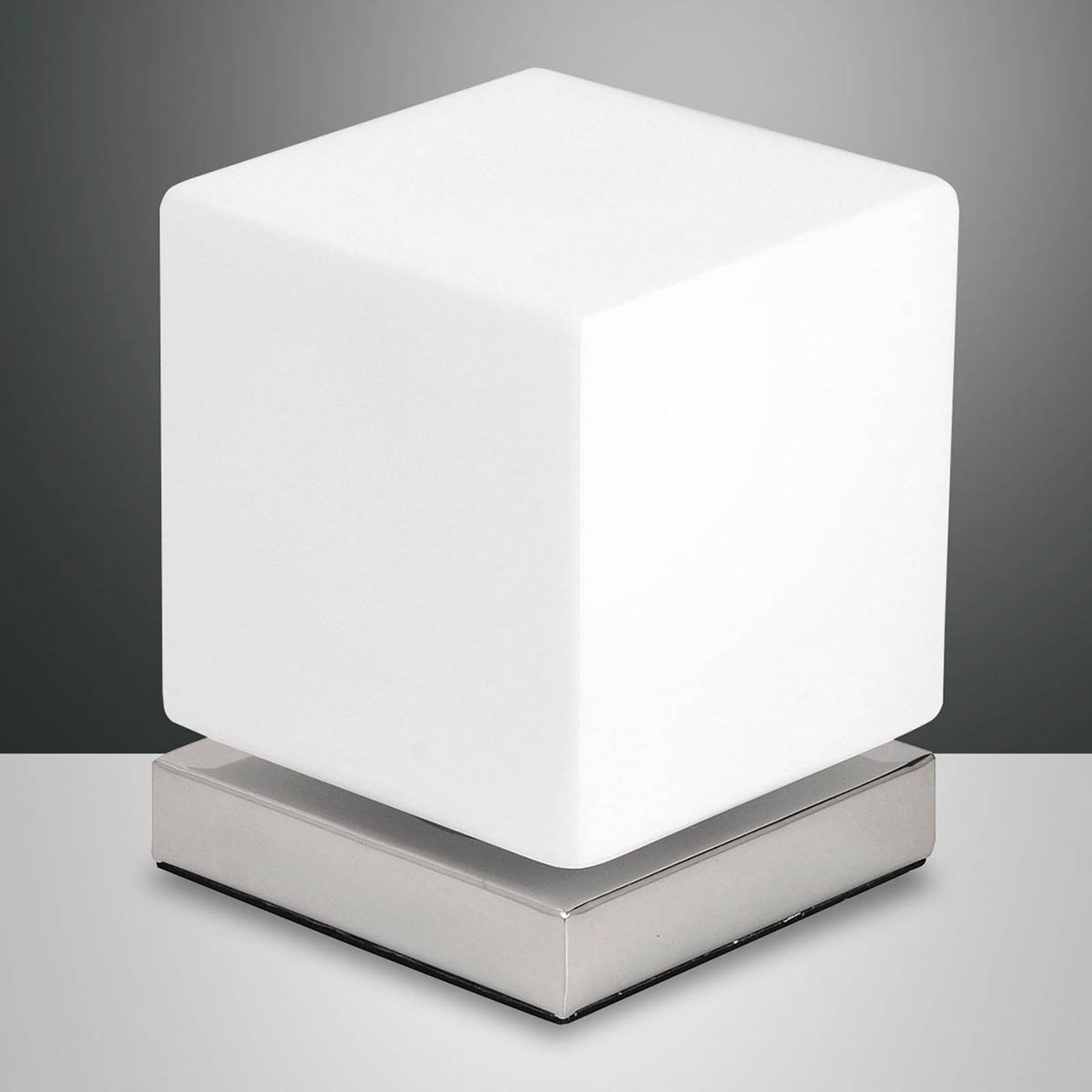 Med berøringsdimmer – LED-bordlampe Brenta krom