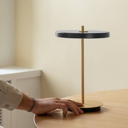 UMAGE LED-bordlampe Asteria move antrasitt