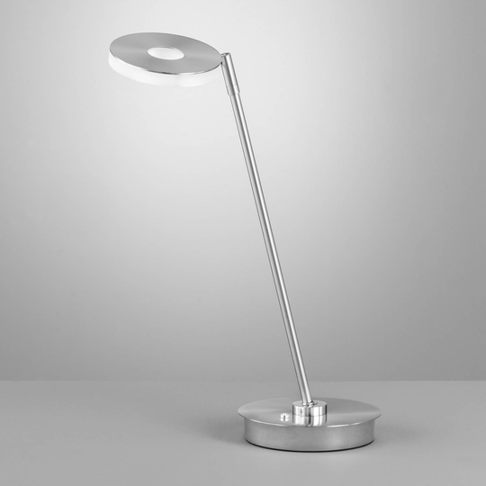 Dent LED-bordlampe, dimbar, CCT, 8W nikkel