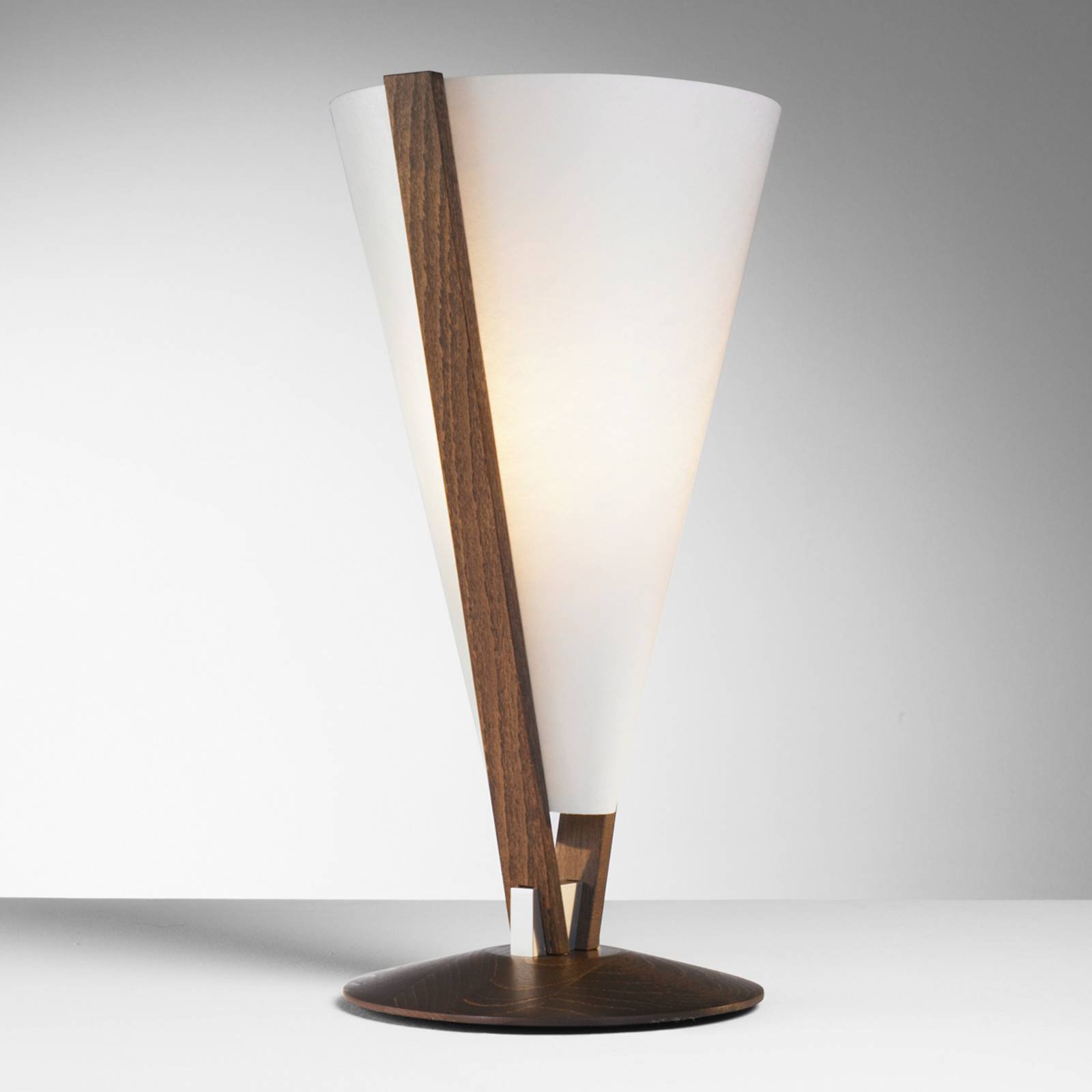 SEBA bordlampe med manuell bryter, maron
