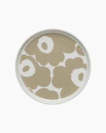 Unikko Tallerken 13,5 cm Hvit/Beige