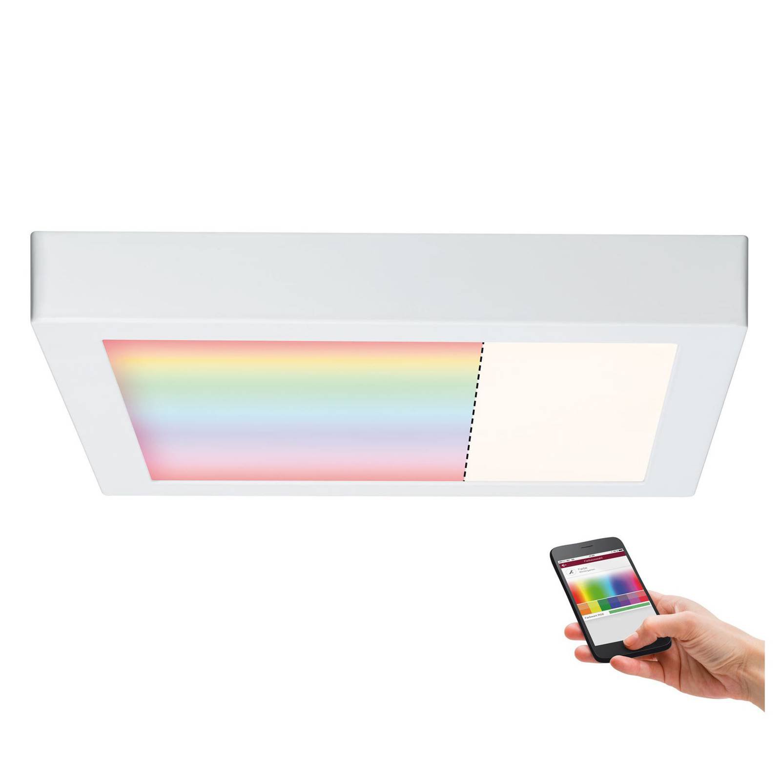Paulmann Cesena ZigBee LED-taklampe, 30x30 cm