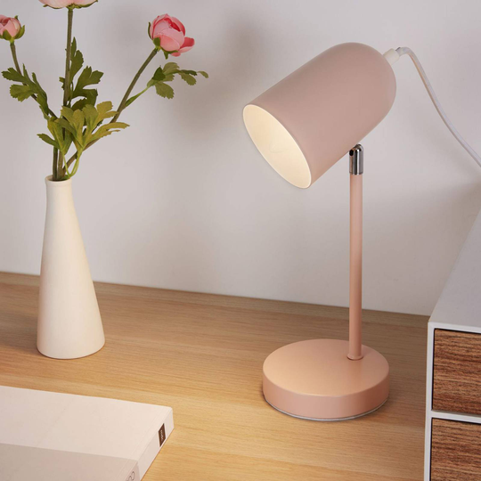Pauleen True Pearl bordlampe av metall i rosé
