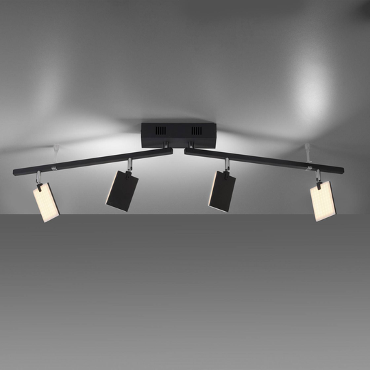 PURE Mira taklampe 4 lys fjernkontroll CCT svart