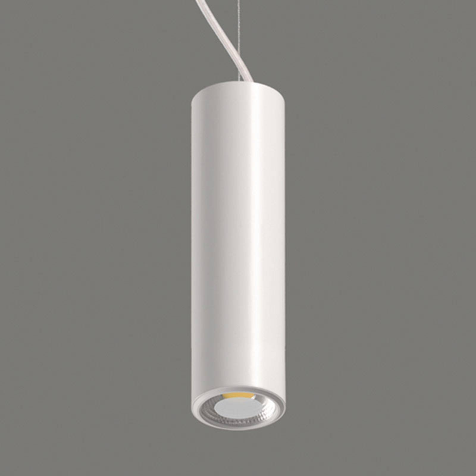 Studio - sylindrisk hvit LED-pendellampe