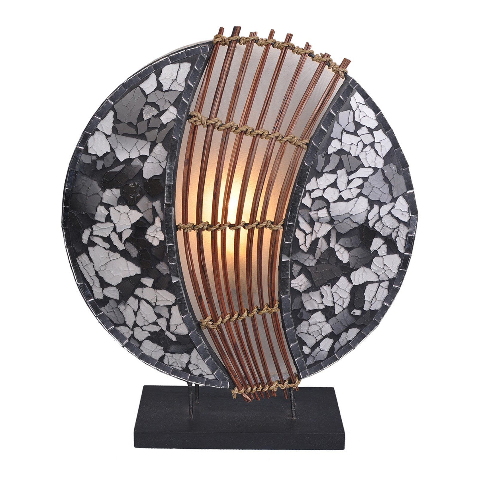Rund bordlampe Pia