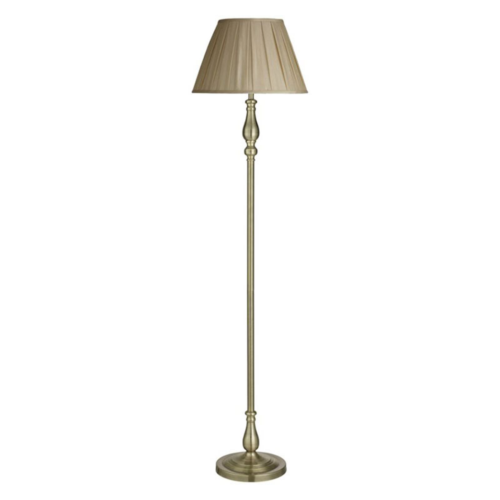 Gulvlampe Flemish skjerm i folder
