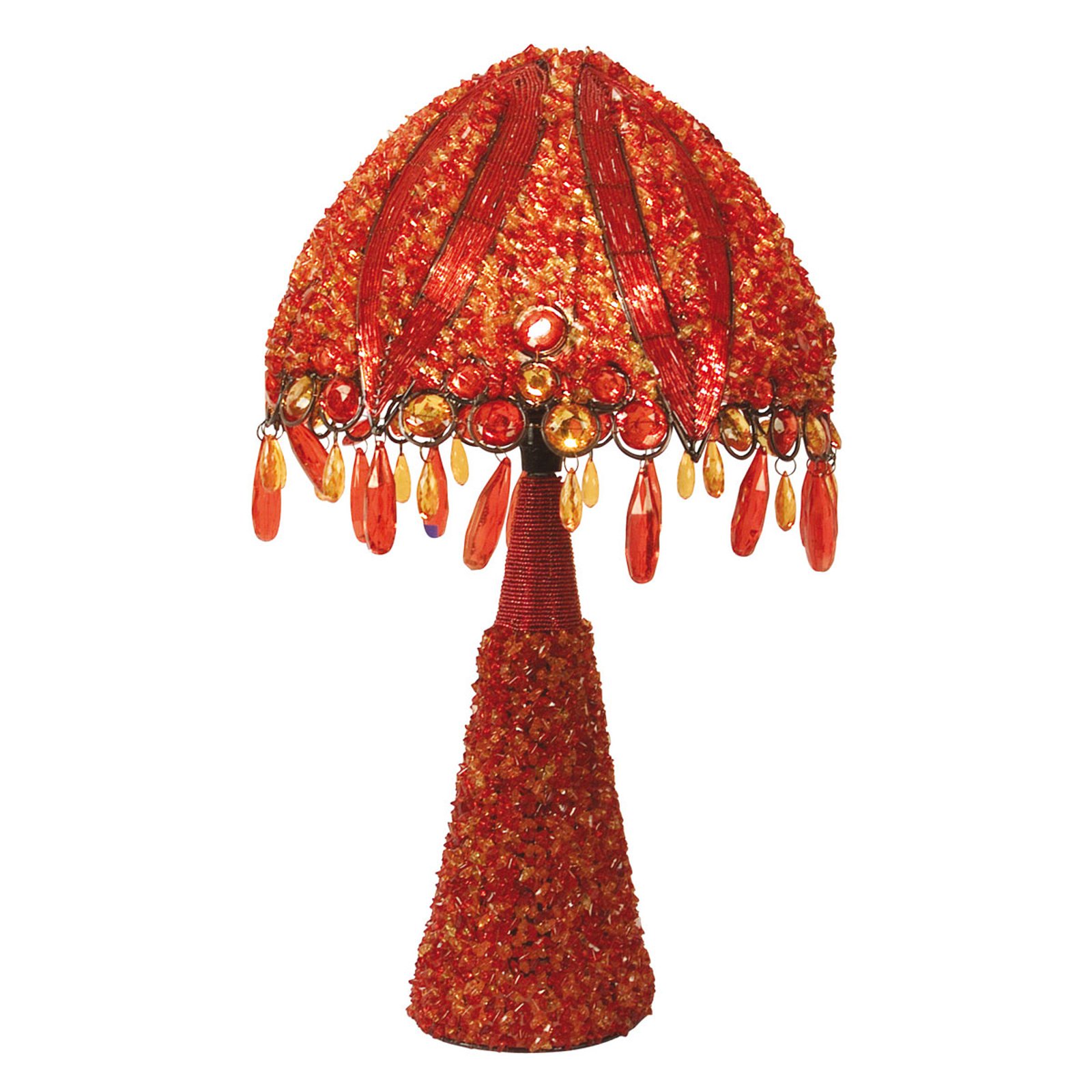 Bordlampe Perla, 53 cm oransje