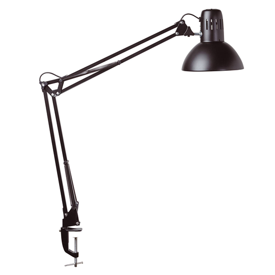Klemmelampe MAULstudy, svart
