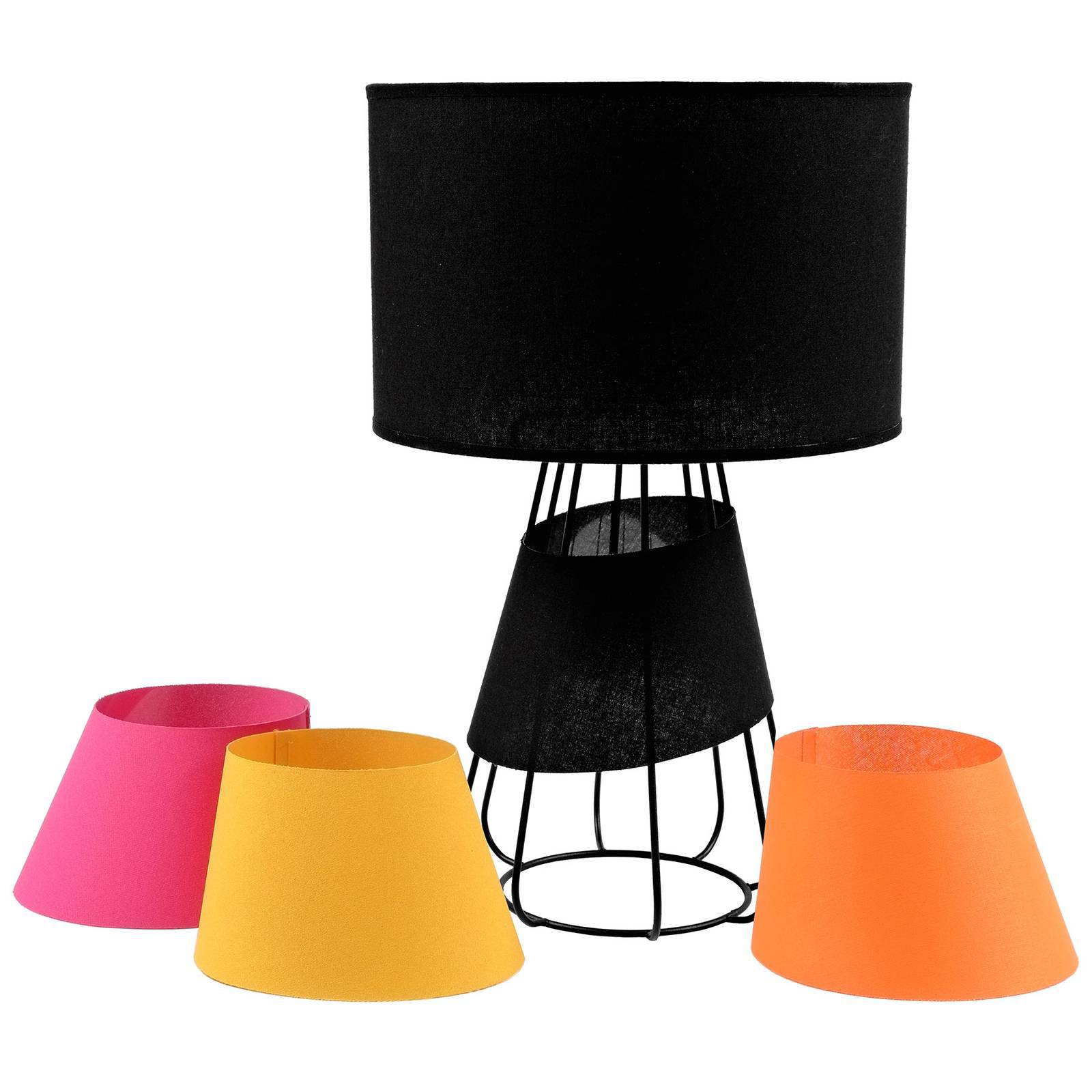 Bordlampe Patrizia, svart
