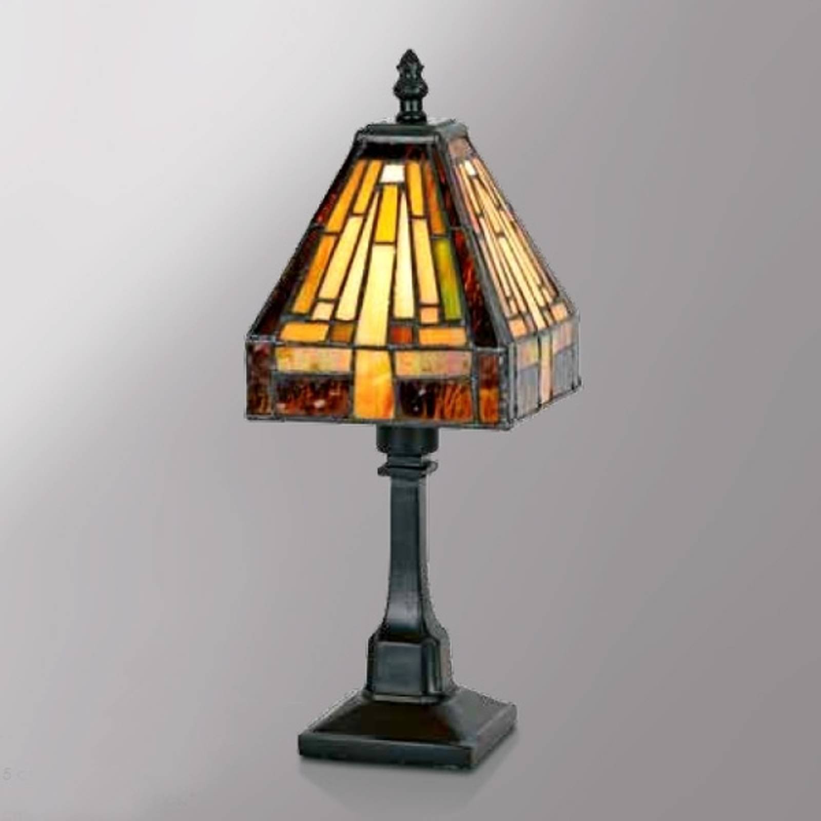Spennende Bea bordlampe i Tiffany-stil
