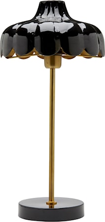 Wells Bordlampe svart/gull 50 cm