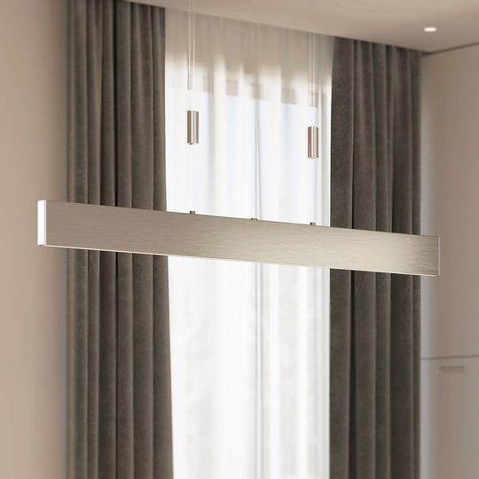 Lucande Oriaki LED-hengelampe, nikkel