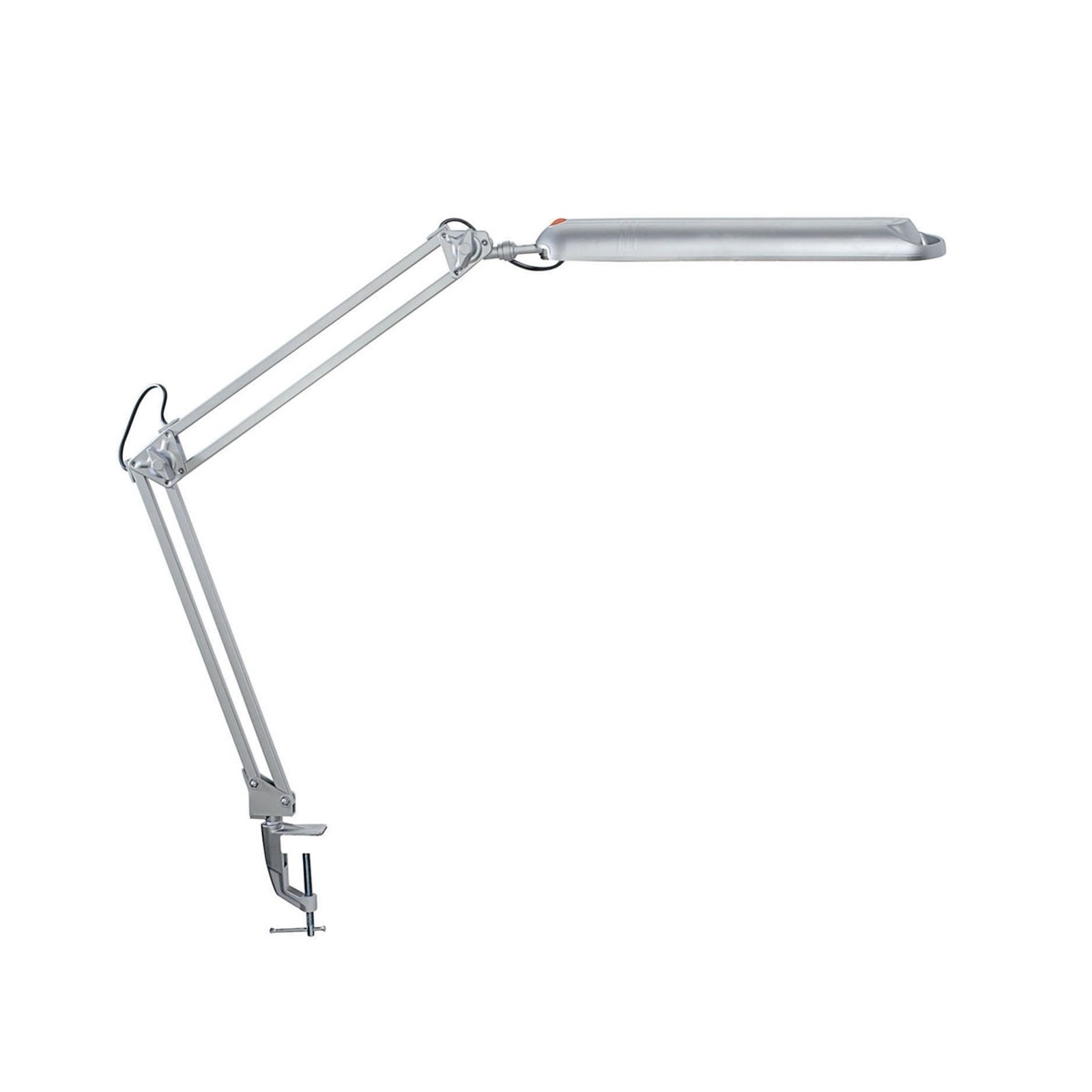 LED-bordlampe Atlantic m klemmefot sølv