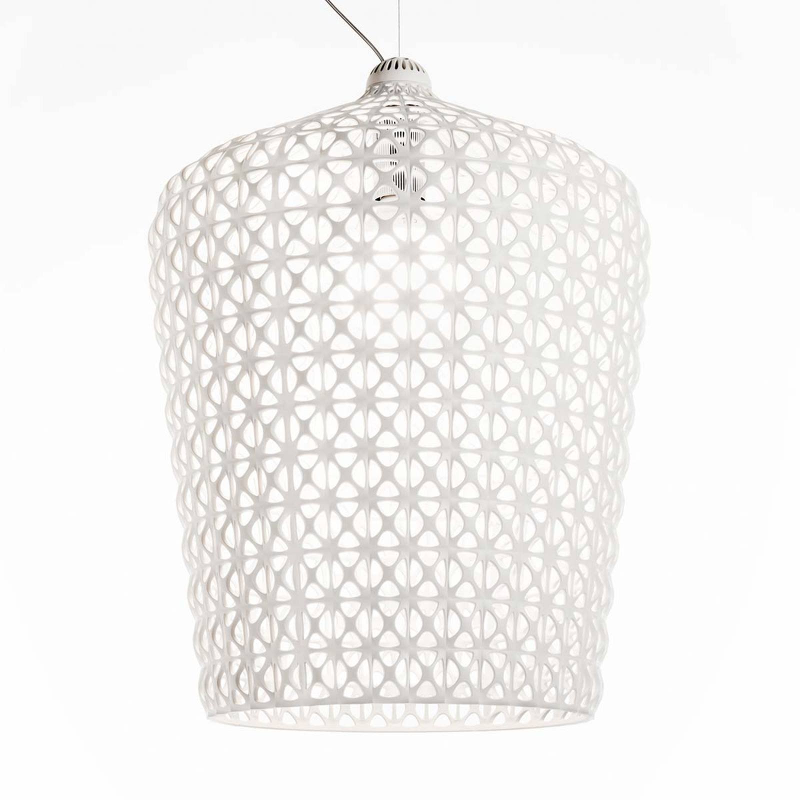 Designer pendellampe Kabuki, hvit