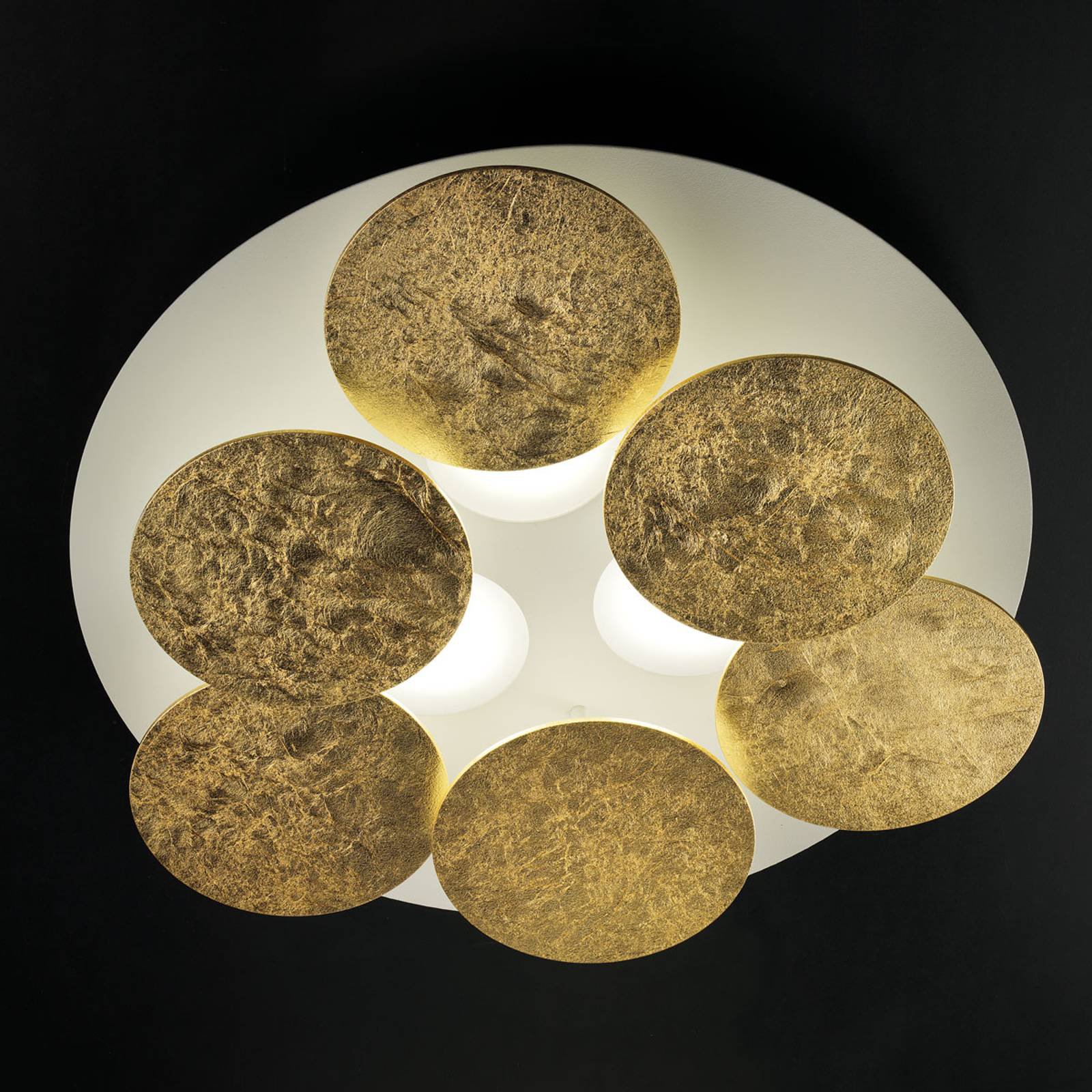 Nuvola - forgylt LED-taklampe