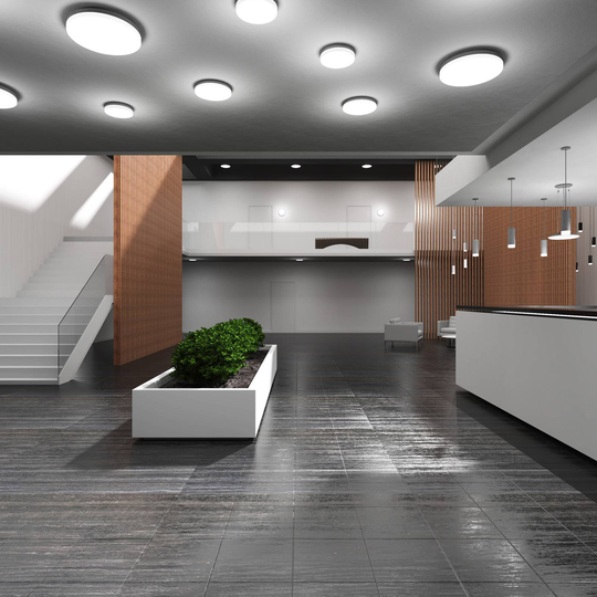 WL400 LED-taklampe rund plast 28W Ø40cm
